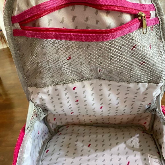 Sakroots Backpack: Raspberry In Bloom, Pink, padded laptop bag, Artists Circle - Picture 9 of 16